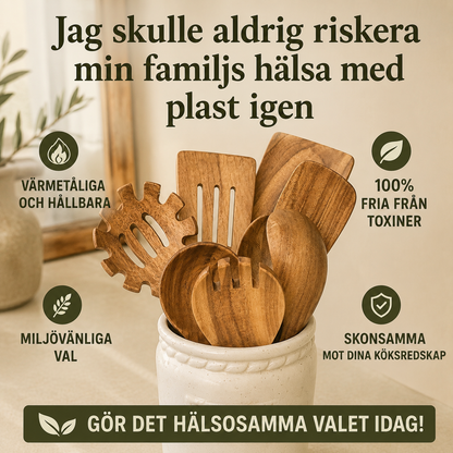 ArkaTeak™ – Köksredskap i Teak (9 delar)